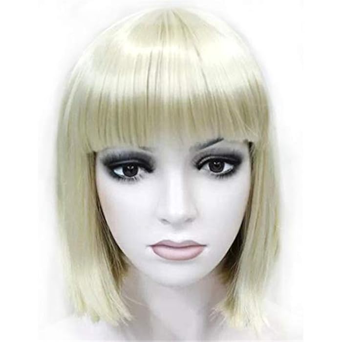 DILLARDS Lydell Synthetic Wig Short Bob Party Halloween Cosplay Wigs For Women Pale Blonde - Image 2